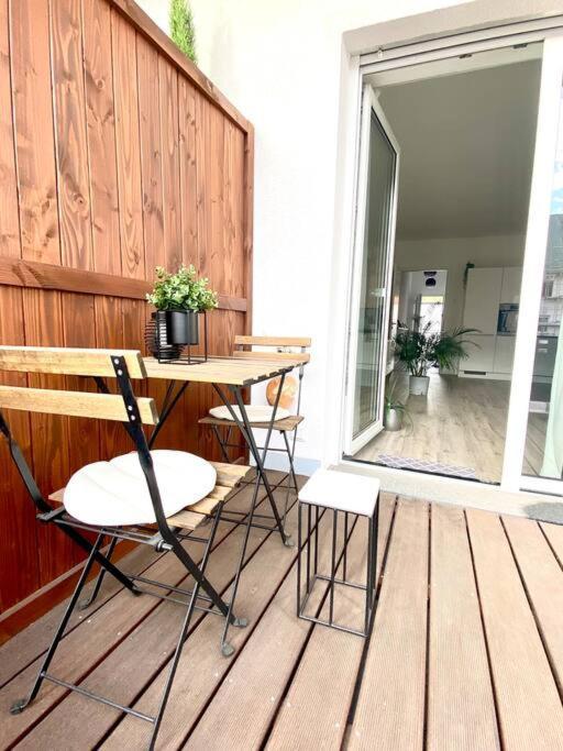 Modernes Trierer Cityloft Mit Grossem Balkon Esterno foto